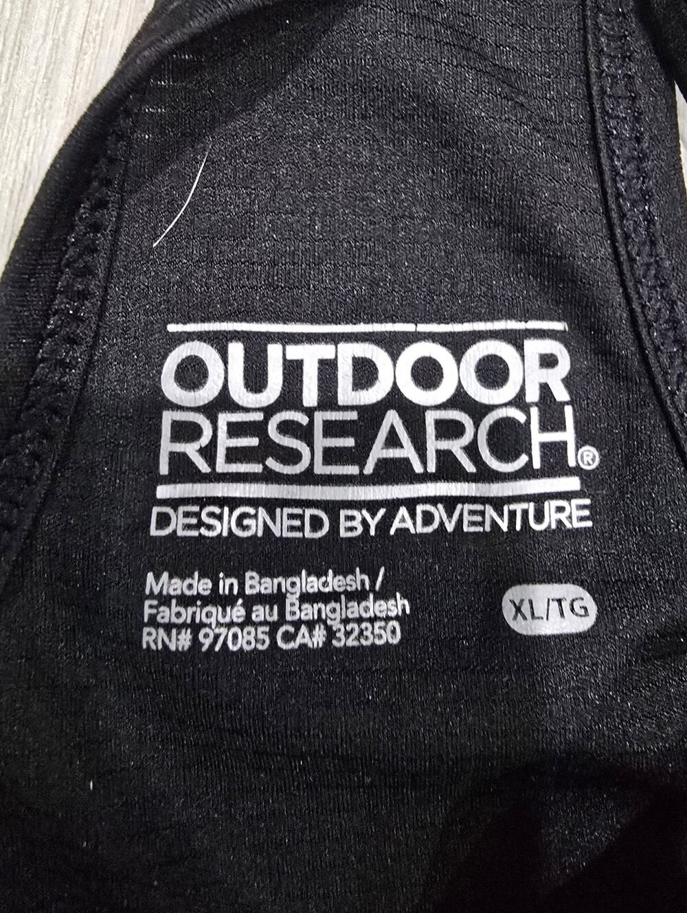 Outdoor Research Echo Black Cross-Back Athletic Tank Top Size XL - Picture 2 of 4